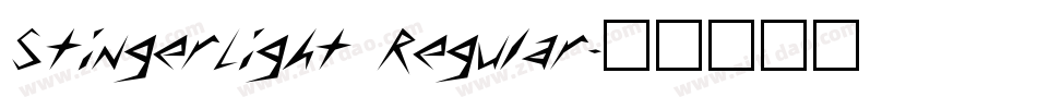 StingerLight Regular字体转换